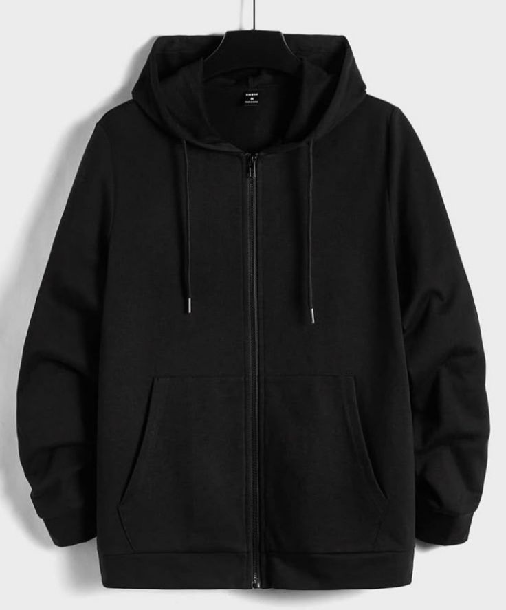 Black zip-up hoodie